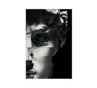 WCYB Black And White Sculptural Prints Davids Eye Prints Posters Canvas Deco Paintings Wall Art For Office Unframe 12" L X 18" W