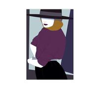 WCYB Bolero by Patrick Nagel Prints Posters Canvas Deco Paintings Wall Art For Office Unframe 20" L X 30" W