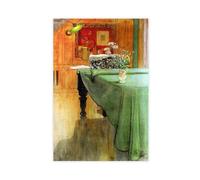 WCYB Brita at The Piano by Carl Larsson Posters Prints Canvas Deco Paintings Wall Art Unframe 24" L X 36" W
