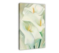 WCYB Calla Lilies by Georgia O'Keeffe Prints Posters Canvas Deco Paintings Wall Art For Office Frame 24" L X 36" W