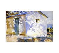 WCYB Corfu Lights And Shadows by John Singer Sargent Prints Posters Canvas Deco Paintings Wall Art For Office Living Room Unframe 24" L X 36" W