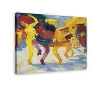 WCYB Dance Around The Golden Calf by Emil Nolde Posters Prints Canvas Deco Paintings Wall Art Frame 24" L X 36" W