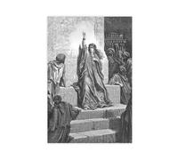 WCYB Deborah Praises Jael by Gustave Dore Vintage Romanticism Realism Posters Prints Canvas Deco Paintings Wall Art Unframe 16" L X 24" W