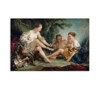 WCYB Diana Returning from The Hunt by François Boucher Rococo Renaissance Prints Posters Canvas Deco Paintings Wall Art For Office Unframe 24" L X 36" W