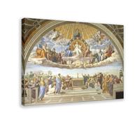 WCYB Disputation of Holy Sacrament by Raffaello Sanzio Posters Prints Canvas Deco Paintings Wall Art Frame 20" L X 30" W