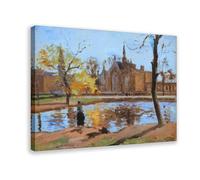 WCYB Dulwich College London by Camille Pissarro Posters Prints Canvas Deco Paintings Wall Art Frame 24" L X 36" W