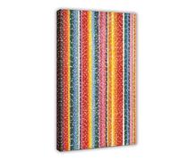 WCYB Earth Sermon, Beauty, Love And Peace by Alma Thomas Posters Prints Canvas Deco Paintings Wall Art Frame 16" L X 24" W