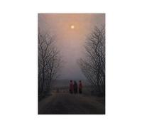 WCYB Easter Morning by Caspar David Friedrich Prints Posters Canvas Deco Paintings Wall Art For Office Living Room Unframe 16" L X 24" W