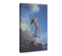 WCYB Ecstasy by Maxfield Parrish Posters Prints Canvas Deco Paintings Wall Art Frame 16" L X 24" W