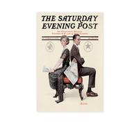 WCYB Election Debate, 1920 by Norman Rockwell Prints Posters Canvas Deco Paintings Wall Art For Office Unframe 20" L X 30" W
