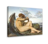 WCYB Fallen Angel by Alexandre Cabanel Posters Prints Canvas Deco Paintings Wall Art Frame 12" L X 18" W