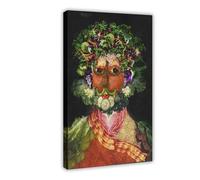 WCYB Famous Brands Are Revealed through Original Compositions by Giuseppe Arcimboldo Posters Prints Canvas Deco Paintings Wall Art Frame 24" L X 36" W