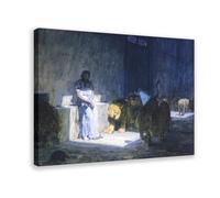 WCYB First Internationally Acclaimed African American Artist by Henry Ossawa Tanner Posters Prints Canvas Deco Paintings Wall Art Frame 16" L X 24" W