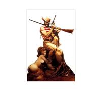 WCYB Flash for Freedom by Frank Frazetta Illustration Prints Posters Canvas Deco Paintings Wall Art For Office Living Room Unframe 12" L X 18" W