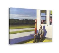 WCYB Four Lane Road by Edward Hopper Prints Posters Canvas Deco Paintings Wall Art For Office Frame 12" L X 18" W