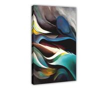 WCYB From The Lake by Georgia O'Keeffe Prints Posters Canvas Deco Paintings Wall Art For Office Living Room Frame 24" L X 36" W