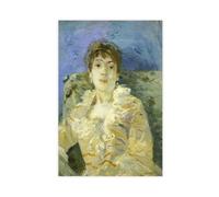 WCYB Girl on A Divan by Berthe Morisot Posters Prints Canvas Deco Paintings Wall Art Unframe 20" L X 30" W
