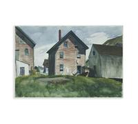 WCYB Gloucester Mansion by Edward Hopper Prints Posters Canvas Deco Paintings Wall Art For Office Unframe 12" L X 18" W