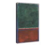 WCYB Green And Maroon by Mark Rothko Posters Prints Canvas Deco Paintings Wall Art Frame 12" L X 18" W