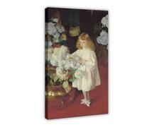 WCYB Helen Sears 1895 by John Singer Sargent Posters Prints Canvas Deco Paintings Wall Art Frame 16" L X 24" W