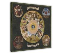 WCYB Hieronymus Bosch The Seven Deadly Sins And The Four Last Things (tabletop) Posters Prints Canvas Deco Paintings Wall Art Frame 24" L X 24" W