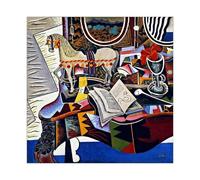 WCYB Horse, Pipe And Red Flower by Joan Miro Posters Prints Canvas Deco Paintings Wall Art Unframe 24" L X 24" W