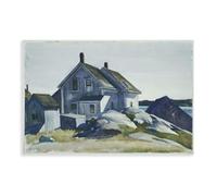 WCYB House at The Fort, Gloucester by Edward Hopper Prints Posters Canvas Deco Paintings Wall Art For Office Unframe 16" L X 24" W