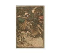 WCYB If Orpheus First Produced The Waltz by Arthur Rackham Posters Prints Canvas Deco Paintings Wall Art Unframe 24" L X 36" W
