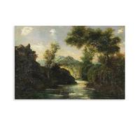 WCYB In The Swiss Alps by Gustave Courbet Realism Symbolism Romanticism Posters Prints Canvas Deco Paintings Wall Art Unframe 20" L X 30" W