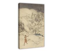WCYB King Arthur by Arthur Rackham Prints Posters Canvas Deco Paintings Wall Art For Office Frame 20" L X 30" W
