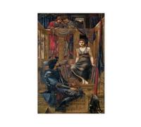 WCYB King Cophetua And The Beggar Maid Edward Burne-Jones Prints Posters Canvas Deco Paintings Wall Art For Office Living Room Unframe 24" L X 36" W