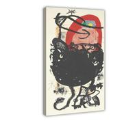 WCYB LA GUERRIÈRE DE CENT ANS by Joan Miro Prints Posters Canvas Deco Paintings Wall Art For Office Living Room Frame 20" L X 30" W