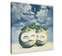 WCYB La Valse Héstitation by Rene Magritte Surrealism Posters Prints Canvas Deco Paintings Wall Art Frame 24" L X 24" W