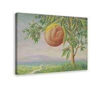 WCYB La Vie Heureuse by Rene Magritte Surrealism Posters Prints Canvas Deco Paintings Wall Art Frame 12" L X 18" W