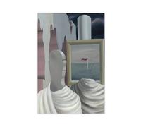 WCYB Le Chevalier Du Couchant by Rene Magritte Surrealism Posters Prints Canvas Deco Paintings Wall Art Unframe 20" L X 30" W