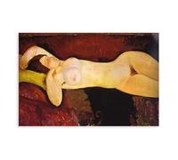 WCYB Le Grand Nu (The Great Nude) by Amedeo Modigliani Prints Posters Canvas Deco Paintings Wall Art For Office Unframe 24" L X 36" W
