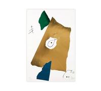 WCYB Le Miroir De L'homme Par Les Bêtes by Joan Miro Prints Posters Canvas Deco Paintings Wall Art For Office Unframe 20" L X 30" W