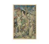 WCYB 'Little Niece,' Said Kühleborn, 'forget Not That I Am Here with Thee As A Guide.' by Arthur Rackham Prints Posters Canvas Deco Paintings Wall Art For