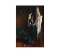 WCYB Madame Paul Escudier by John Singer Sargent Prints Posters Canvas Deco Paintings Wall Art For Office Unframe 24" L X 36" W
