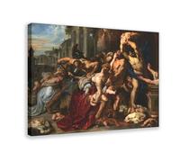 WCYB Massacre of The Innocents by Peter Paul Rubens Posters Prints Canvas Deco Paintings Wall Art Frame 16" L X 24" W