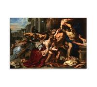 WCYB Massacre of The Innocents by Peter Paul Rubens Posters Prints Canvas Deco Paintings Wall Art Unframe 16" L X 24" W