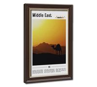 WCYB Middle East World Scenery Travel Prints Posters Canvas Deco Paintings Wall Art For Office Living Room Hangable Frame 8" L X 12" W