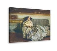 WCYB Nonchaloir by John Singer Sargent Posters Prints Canvas Deco Paintings Wall Art Frame 16" L X 24" W