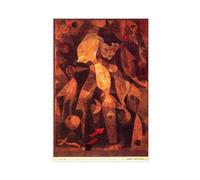 WCYB Paul Klee - A Young Ladys Adventure Prints Posters Canvas Deco Paintings Wall Art For Office Unframe 24" L X 36" W