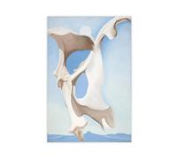 WCYB Pelvis With Moon by Georgia O'Keeffe Prints Posters Canvas Deco Paintings Wall Art For Office Living Room Unframe 16" L X 24" W