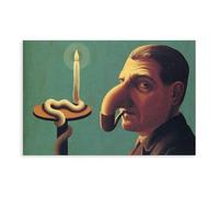 WCYB Philosopher's Lamp by Rene Magritte Vintage Poster Realism Cubism Renaissance Surrealism Posters Prints Canvas Deco Paintings Wall Art Unframe 16" L X