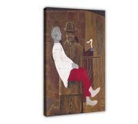 WCYB Pieta Or Revolution by Night by Max Ernst Cubism Realism Prints Posters Canvas Deco Paintings Wall Art For Office Living Room Frame 16" L X 24" W