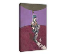 WCYB Portrait of George Dyer Talking by Francis Bacon Posters Prints Canvas Deco Paintings Wall Art Frame 24" L X 36" W