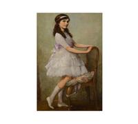 WCYB Portrait Of Miss Barbara De Selincourt by Herbert James Draper Posters Prints Canvas Deco Paintings Wall Art Unframe 16" L X 24" W