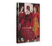 WCYB Queens Who Cut The Hogs of Glanna by Harry Clarke Prints Posters Prints Canvas Deco Paintings Wall Art Frame 12" L X 18" W